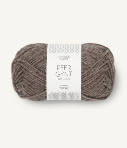 Peer Gynt färg 2652 Mellanbrun mel sandnes garn klassiskt norskt ullgarn handarbetsboden örebro garnbutik stort sortiment