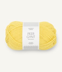 Peer Gynt färg 9004 Lemon sandnes garn handarbetsboden örebro petiteknit genser tröjor norsk ull garn