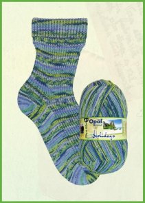 Opal Holidays färg 11241 Wohlfühloase tunt fint sockgarn Opalgarn handarbetsboden i örebro