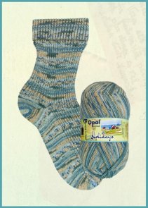 Opal Holidays färg 11247 Küstenromantik tunt fint melerat sockgarn handarbetsboden i örebro sticka sockor