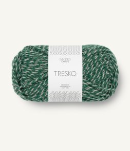Tresko färg 8063 Grön/grå sandnes garn slitstarkt sockgarn av norsk ull handarbetsboden örebro