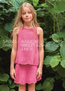 Sandnes Augustine Singlet & Skirt Junior 2405_06 sandnes garn mönster barn linne kjol line bomull lin viskos sommar garn handarb