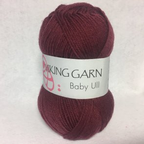 Viking Baby Ull färg 0372 vinröd
