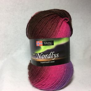 Viking Nordlys färg 0962 rosa/lila/brun