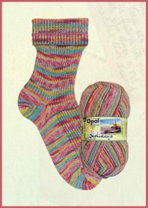 Opal Holidays färg 11246 Wahrzeichen tunt fint melerat sockgarn opalgarn handarbetsboden i örebro sticka sockor