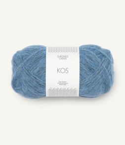 Kos färg 6053 Dutch Blue sandnes garn handarbetsboden örebro blow yarn merino alpacka