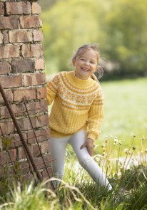 Viking katalog 2019 Barn 2-12 Bamboo modell 2019-7 Solin mönsterstickad tröja till barn