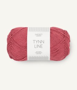 Tynn Line färg 4335 Hallonkräm sandnes garn petite knit handarbetsboden örebro tunt sommargarn bomull viskos lin