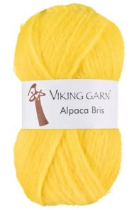 Alpaca Bris färg 0344 gul viking garn mjuk och härlig alpacka merino handarbetsboden mellan slottet och stortorget köpmangatan 8