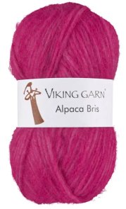 Alpaca Bris färg 0362 cerise viking garn mjuk och skön alpacka merino blow yarn handarbetsboden örebro köpmangatan 8 www.handarb