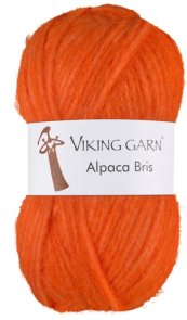 Alpaca Bris färg 0371 orange viking garn mjuk och härlig alpacka merino blow yarn handarbetsboden örebro köpmangatan 8 www.handa