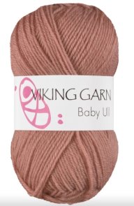 Baby Ull färg 0383 rosabrun (utgår) viking garn mjuk och skön merinoull till babyn handarbetsboden örebro garnbutik