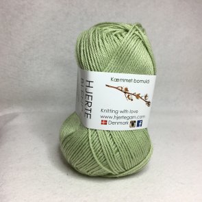 Blend färg 6310 ljusgrön hjertegarn garn bomull akryl cotton yarn