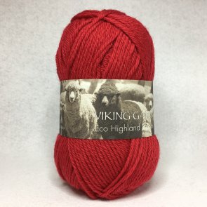 Eco Highland Wool färg 0250 röd