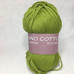Hjertegarn Merino Cotton färg 1265 ärtgrön