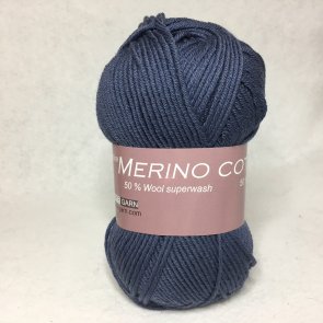 Hjertegarn Merino Cotton färg 2163 jeansblå
