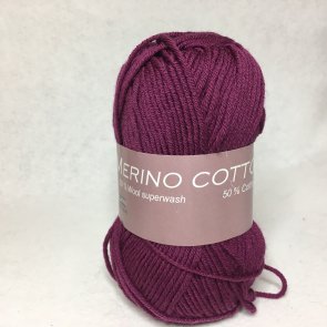 Hjertegarn Merino Cotton färg 9235 rosalila