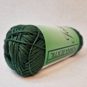 Jasmine 8/4 50 g färg 1610 grön kinna merceriserat bomullsgarn tunt handarbetsboden örebro virka