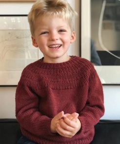 PetiteKnit Ankers tröja stickad barntröja i merinoull