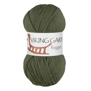 Raggen färg 0732 grön mjukt sockgarn från viking garn handarbetsboden i örebro stort sortiment med garn