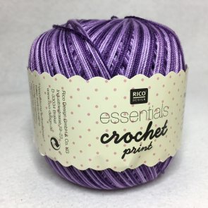 Essentials Crochet print färg 003 lila nyanser