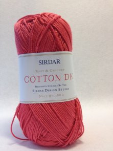 Sirdar Cotton dk färg 530 hallonrosa