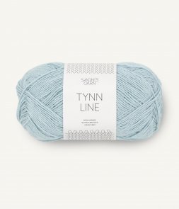 Tynn Line färg 5930 ljusblå vackert garn i bomull viskos lin från Sandnes Garn