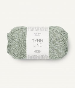 Tynn Line färg 8521 dimljusgrön vackert garn i bomull viskos lin från Sandnes Garn