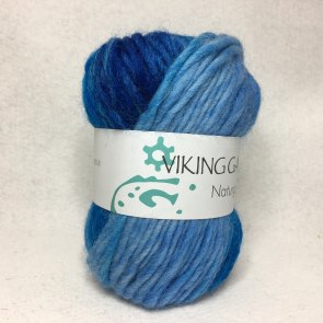 Naturgarn färg 0629 turkos/blå viking garn tjockt ullgarn