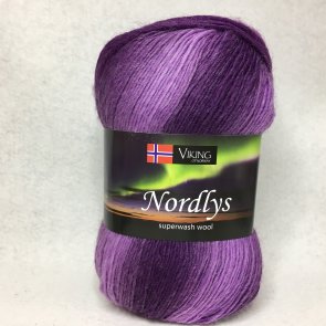 Nordlys färg 0969 lila Viking melerat ullgarn