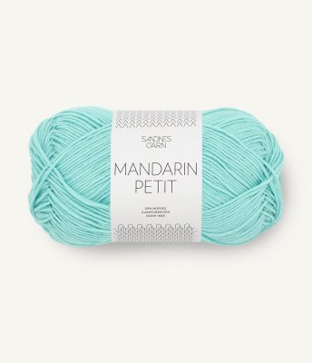 Mandarin Petit färg 7213 ljus turkos tunt bomullsgarn från sandnes garn hos handarbetsboden i örebro