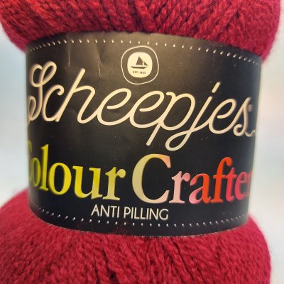 Colour Crafter färg 1123 vinröd scheepjes sticka virka kroka garn yarn handarbete handarbeta handarbetsboden i örebro närke hant