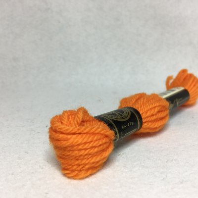 DMC ullgarn färg 7052 orange apelsin broderi