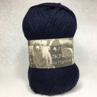 Eco Highland Wool färg 0226 marinblå