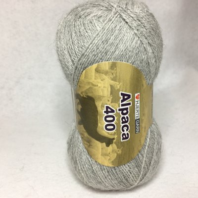 Hjertegarn Alpaca 400 färg 0434 ljusgrå