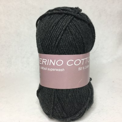 Hjertegarn Merino Cotton färg 0403 koksgrå