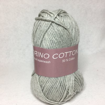 Hjertegarn Merino Cotton färg 0434 ljusgrå