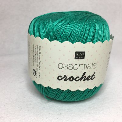 Essentials Crochet färg 008 smaragdgrön