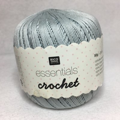 Essentials Crochet färg 017 ljusblågrå