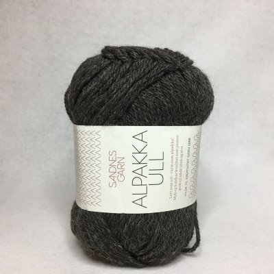 Alpakka Ull färg 1053 mörkgrå