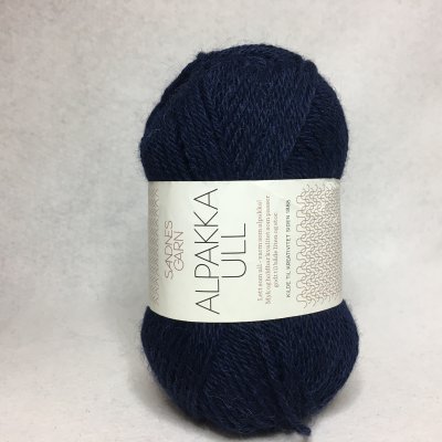 Alpakka Ull färg 5575 marinblå