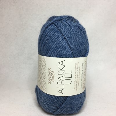 Alpakka Ull färg 6052 jeansblå