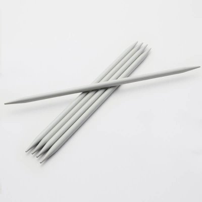 Strumpstickor 6 KnitPro basix alu 20cm strumpstickor i metall 20 cm långa finns hos handarbetsboden i örebro garnbutik med stor