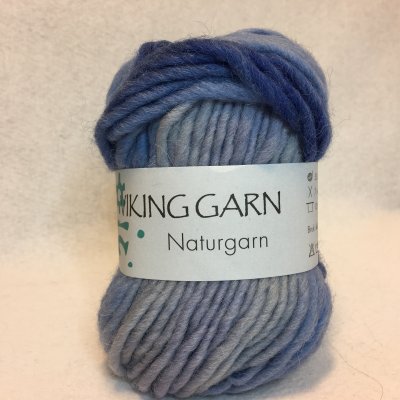 Viking Naturgarn färg 0623 ljusblå/mellanblå