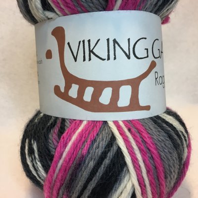 Viking Raggen färg 0770 cerise/svart/grå