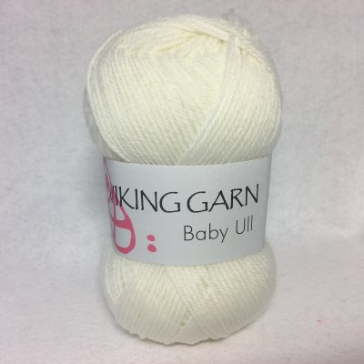 Viking Baby Ull färg 0300 vit