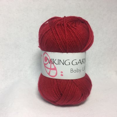 Viking Baby Ull färg 0355 röd
