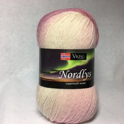 Viking Nordlys färg 0968 vit/rosa/lila